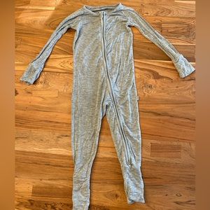 Little Sleepies “Gray” Footie pajamas Size 12-18 Months